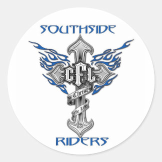 Redonda Pegatina de 3" Southside Riders
