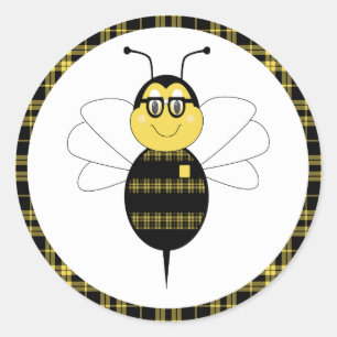 Redonda Pegatina de abejas de bumble SpellingBee
