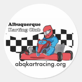 Redonda pegatina de abqkartracing.org