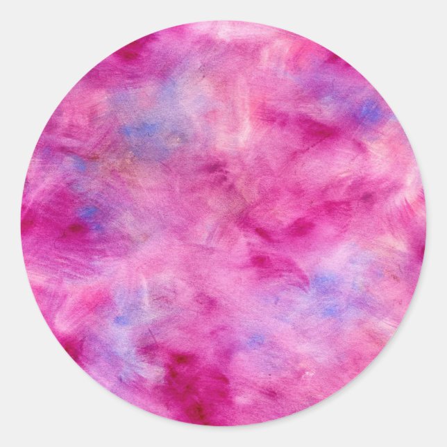 Redonda Pegatina de acuarela (Anverso)