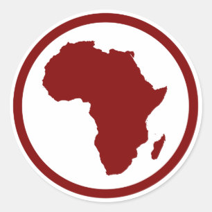 Redonda Pegatina de África