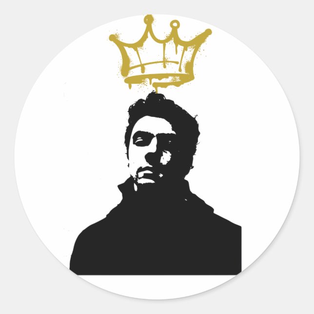 Redonda Pegatina de Agitprop ajustador (Anverso)