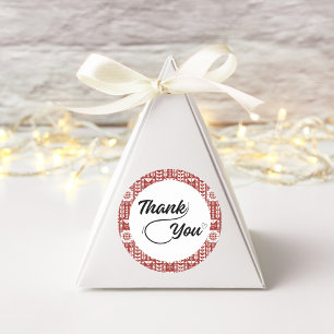 Redonda Pegatina de agradecimiento Tatreez palestino en ro