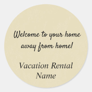Redonda Pegatina de Airbnb/Pegatina de Bienvenida de Alqui