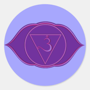 Redonda Pegatina de Ajna Chakra