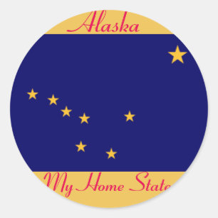 Redonda Pegatina de Alaska