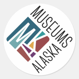 Redonda Pegatina de Alaska de los museos