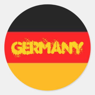 Redonda Pegatina de Alemania