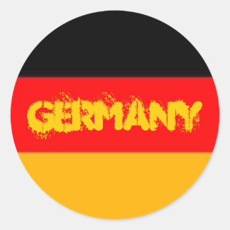 Redonda Pegatina de Alemania