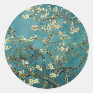 Redonda Pegatina de Almond Blossom