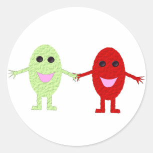 Redonda Pegatina de amigos