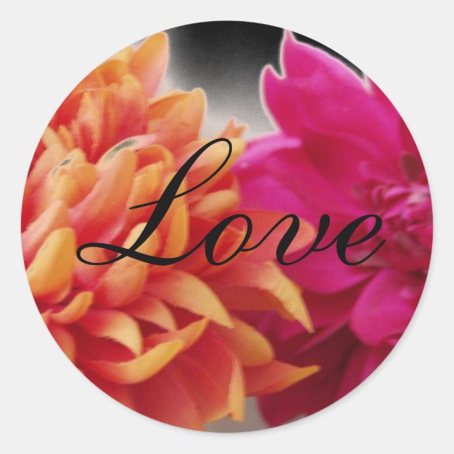 Redonda Pegatina de amor (Anverso)