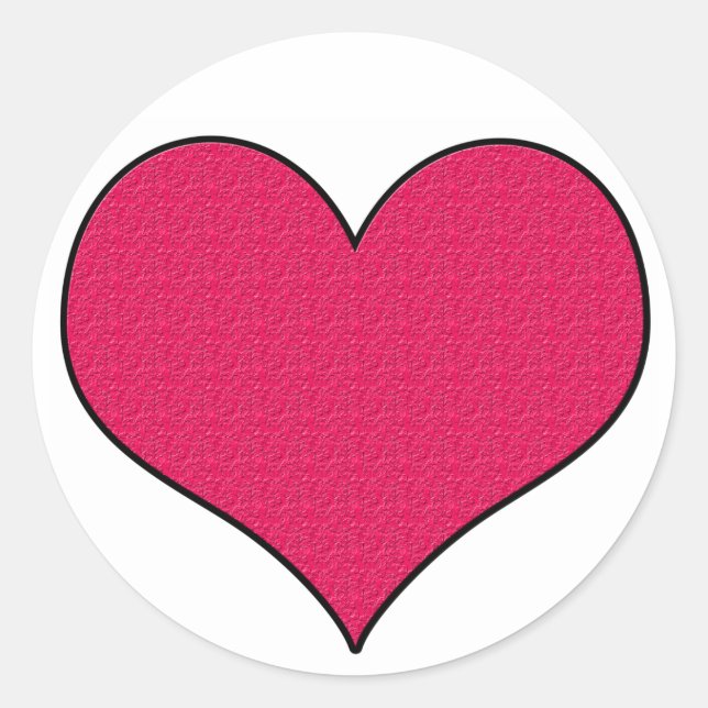 Redonda Pegatina de amor (Anverso)