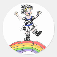 Pegatina de amor arcoiris