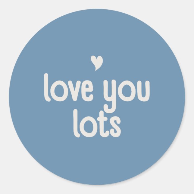 Redonda Pegatina de amor - Bloom & Stick (Anverso)