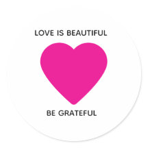 Pegatina de amor de Heart Cute