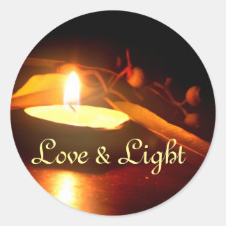 Redonda Pegatina de amor y luz