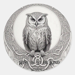 Redonda pegatina de animadores por James Michael Miller