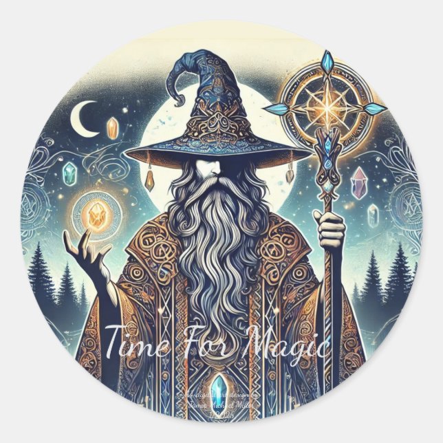 Redonda pegatina de animadores por James Michael Miller (Anverso)