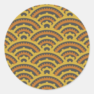 Redonda Pegatina de Arcos de Tiempo