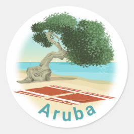 Redonda Pegatina de Aruba