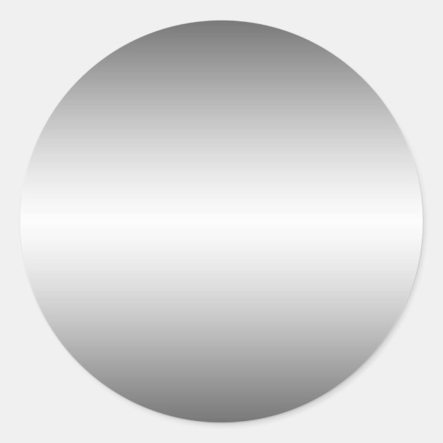 Redonda Pegatina de aspecto Metalizado suave (Anverso)