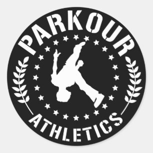 Redonda Pegatina de Atletismo de Parkour