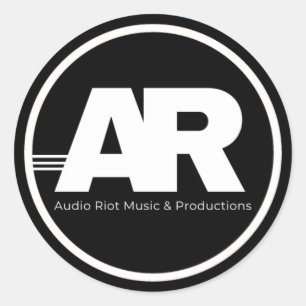 Redonda Pegatina de Audio Riot