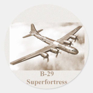 Redonda Pegatina de B-29 Superfortress