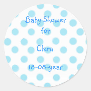 Redonda pegatina de Baby Shower