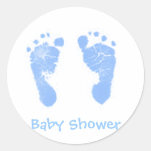 Redonda pegatina de Baby Shower