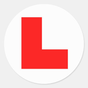 Redonda pegatina de bachillerato "estudiante"