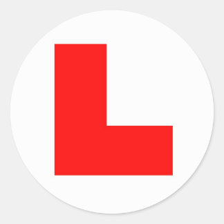 Redonda pegatina de bachillerato "estudiante"