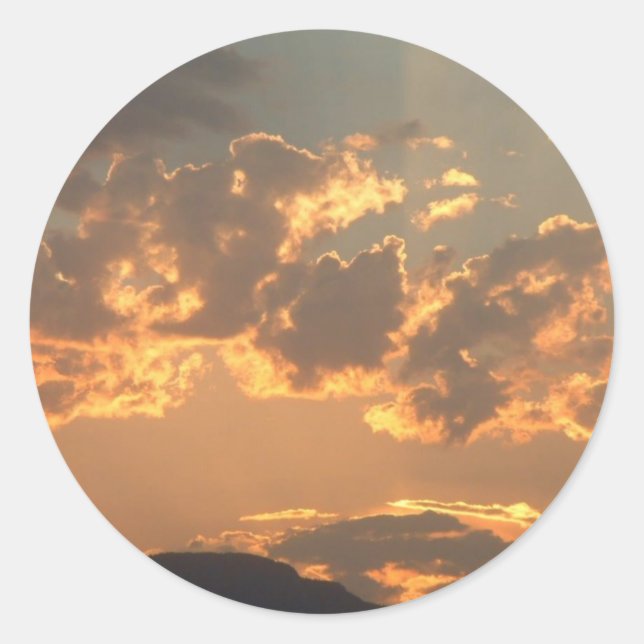 Redonda Pegatina de bailarinas Sky (Anverso)