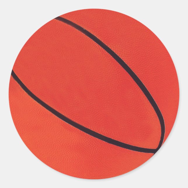 Redonda Pegatina de baloncesto (Anverso)
