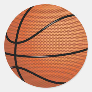 Redonda Pegatina de baloncesto