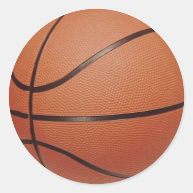 Redonda Pegatina de baloncesto 2 (Anverso)