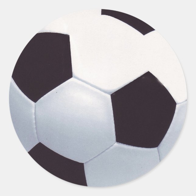 Redonda Pegatina de baloncesto de fútbol (Anverso)