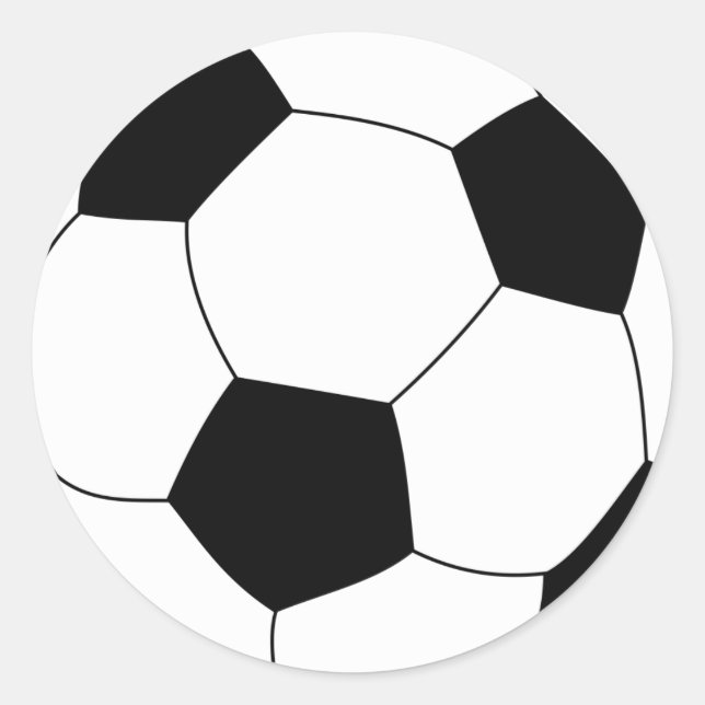 Redonda Pegatina de baloncesto de fútbol (Anverso)