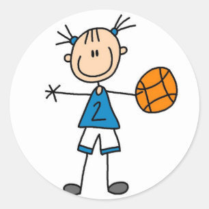 Redonda Pegatina de baloncesto deportivo