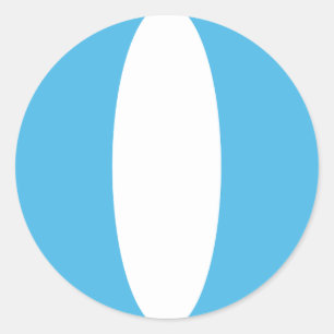 Redonda Pegatina de bandera con efecto ojo de pez de Guate