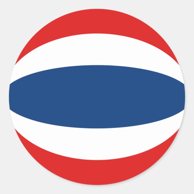 Redonda Pegatina de bandera con efecto ojo de pez de Taila (Anverso)