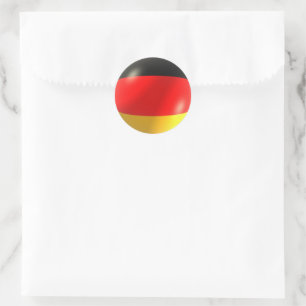 Redonda Pegatina de bandera de Alemania