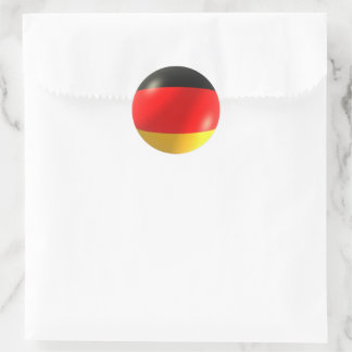 Redonda Pegatina de bandera de Alemania