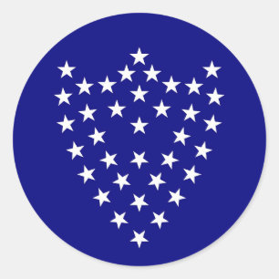 Redonda pegatina de Bandera de Batalla de 3"