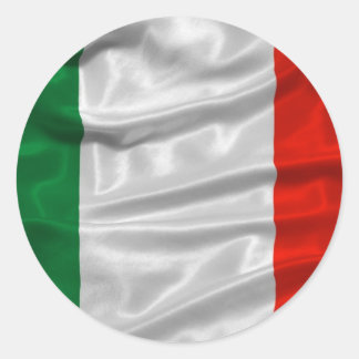 Redonda Pegatina de bandera de Italia