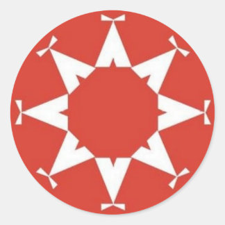 Redonda Pegatina de bandera de Lakota