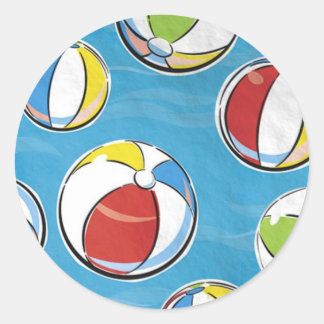 Redonda Pegatina de Beach Balls