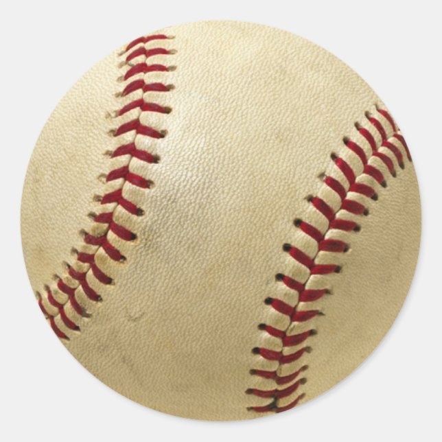 Redonda pegatina de béisbol (Anverso)