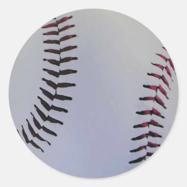 Redonda Pegatina de béisbol (Anverso)